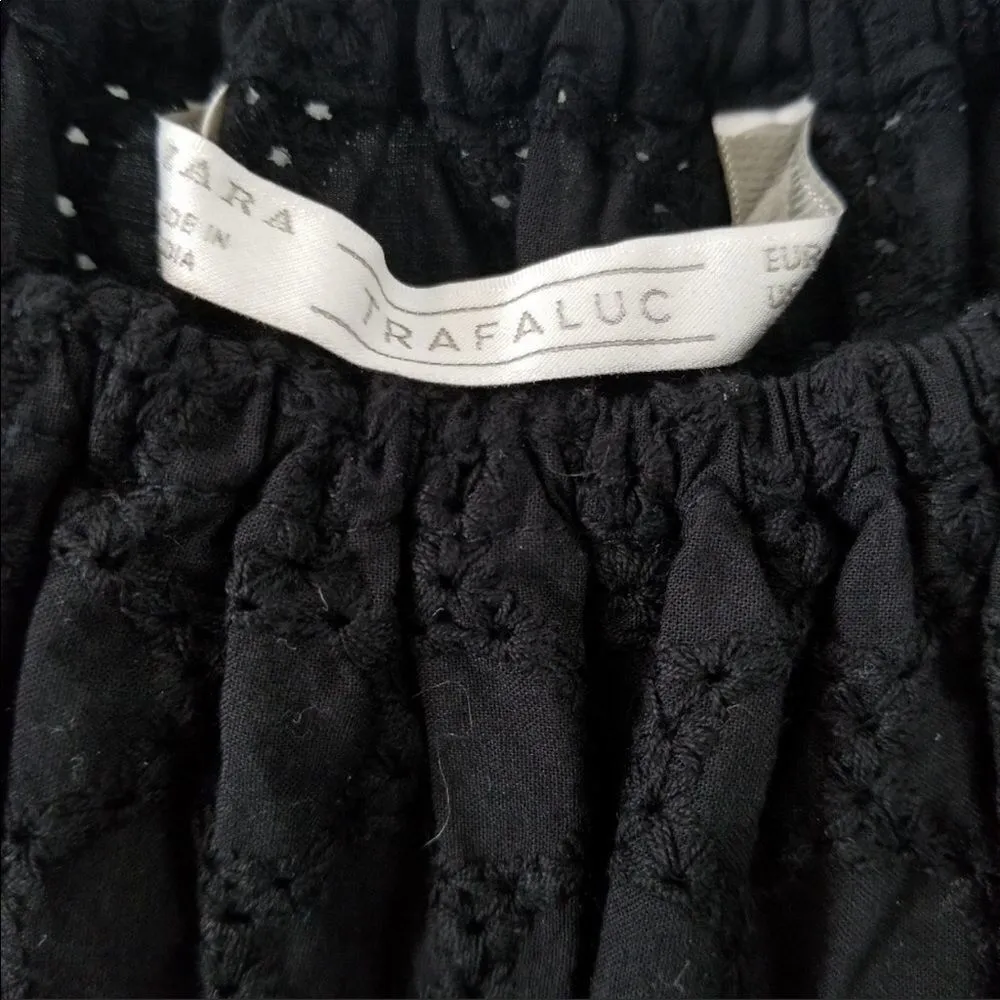 ✨ Zara TRF Black Eyelet Off the Shoulder Top✨ - Image 7