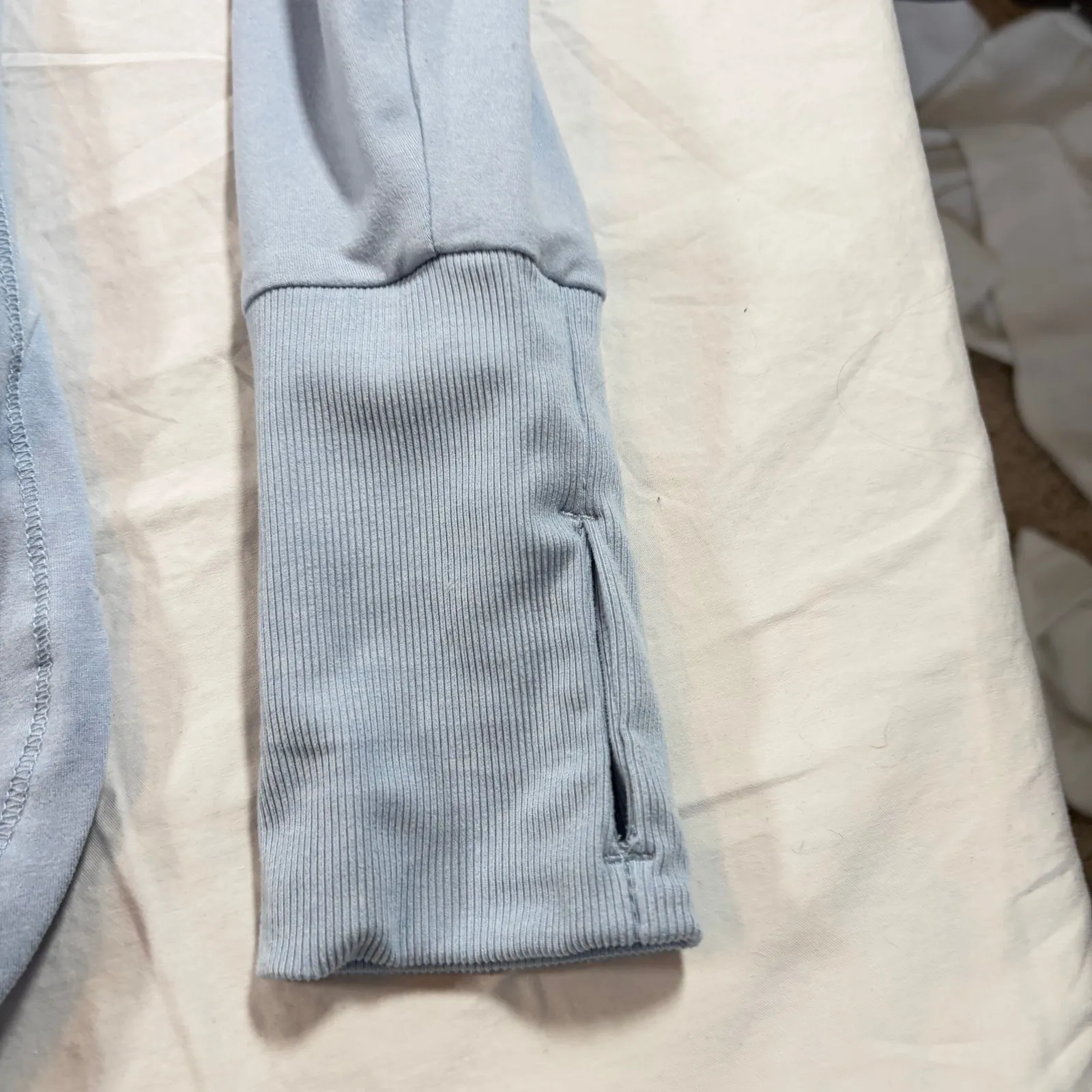 RBX womens long sleeve tunic length activewear shirt. Blue. Size XS. workout Blue - Image 5