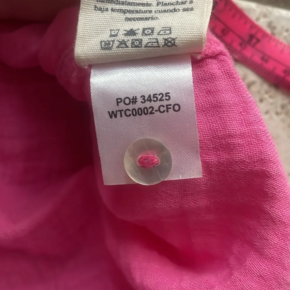 Faherty Dream Cotton Gauze Desmond Top Cone Flower Pink - Image 16