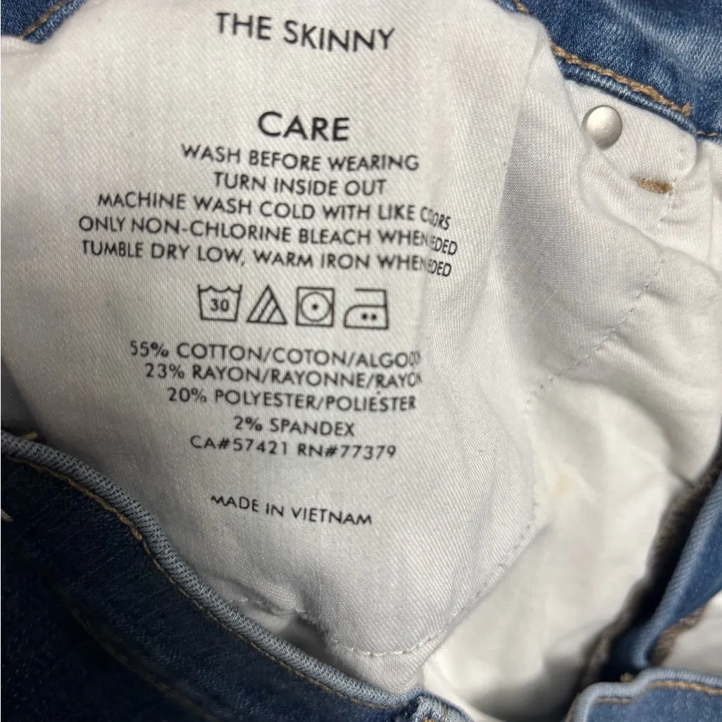 High Rise Skinny Jeans in Classic Indigo Wash 
#1 - Image 8