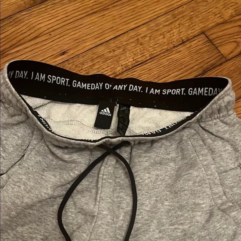 Adidas Gray Jogger Pants - Image 3