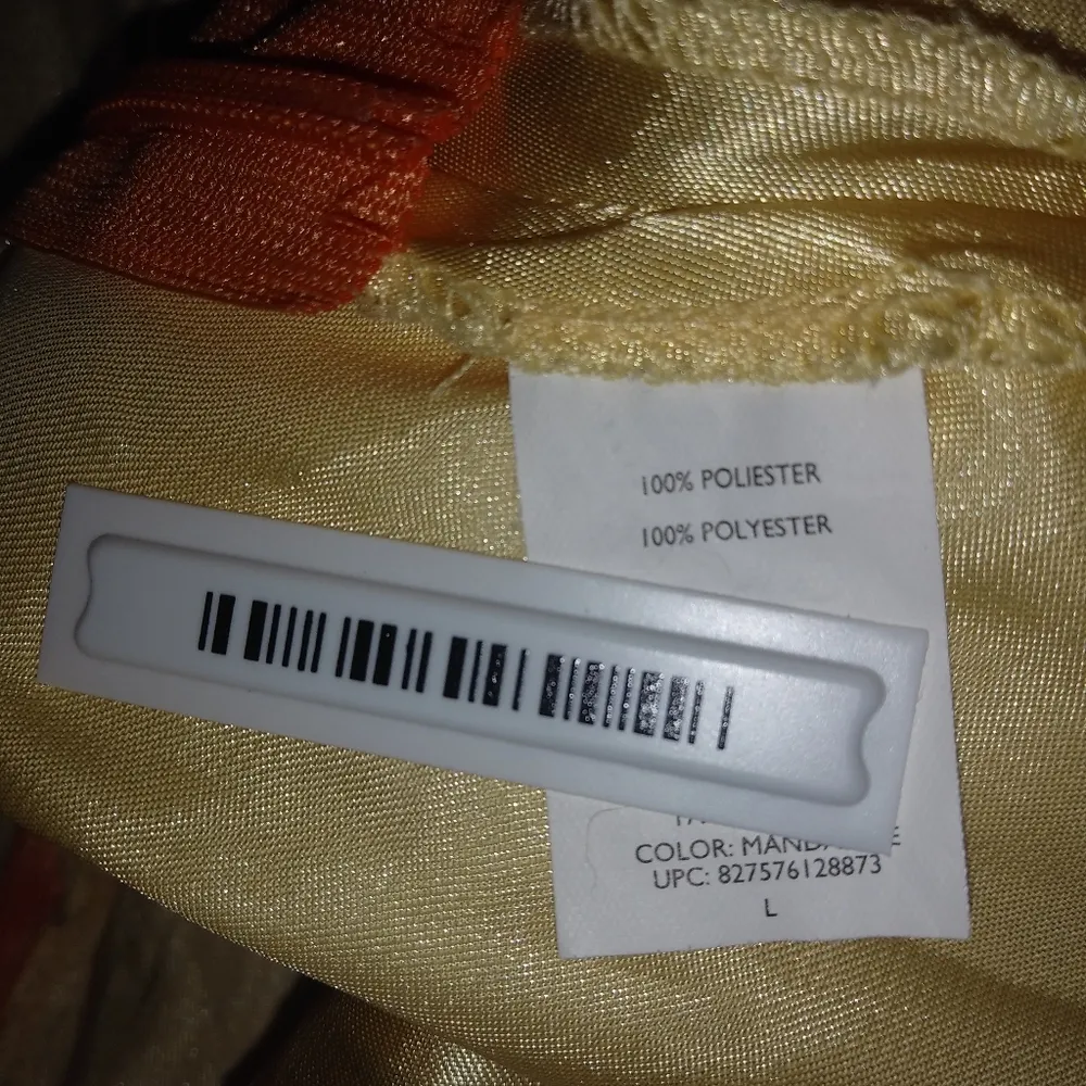 DAISY FUENTES M/L Bright Paisley Floral Lined Tie Back Top in Orange Pink - Image 2