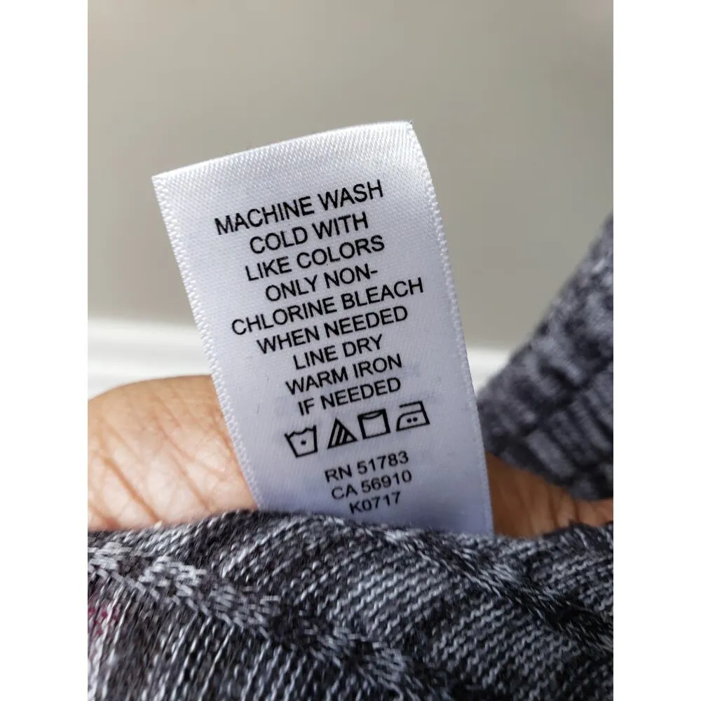 Maurices A-Line Dress Womens Size 3X Gray Knit Stretch Rayon Strappy V-Neck - Image 6