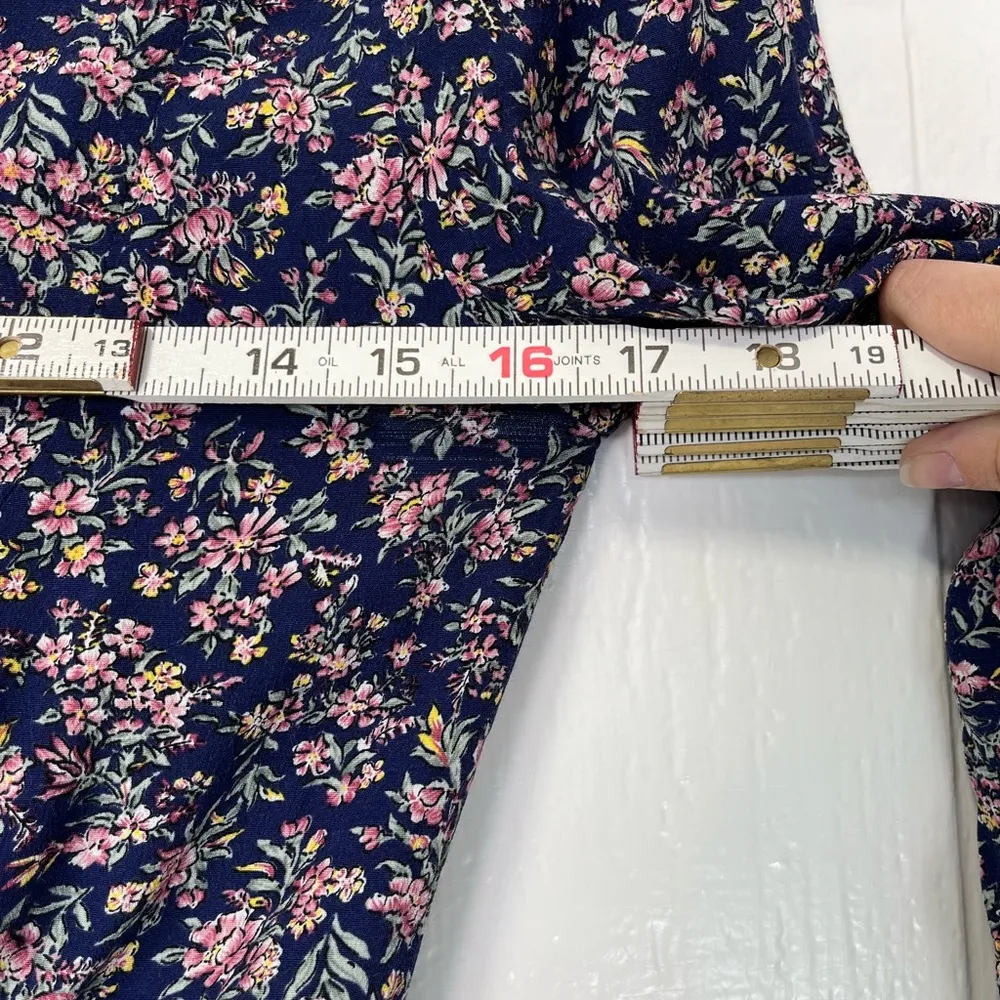 Rolla’s wildflower Deliah Tie Blouse size XS Blue - Image 8