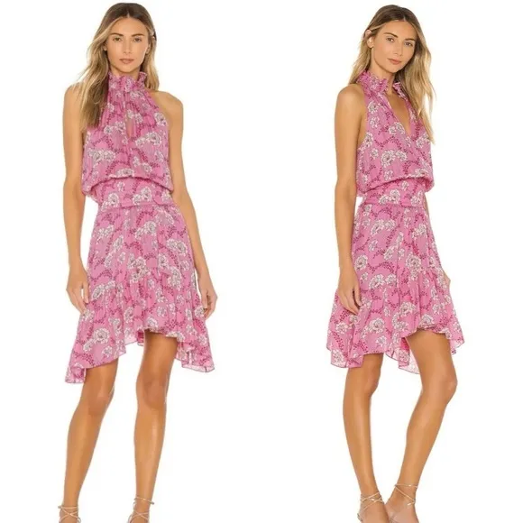 A.L.C. Cody Floral-Print Asymmetrical Halter Dress - Image 2