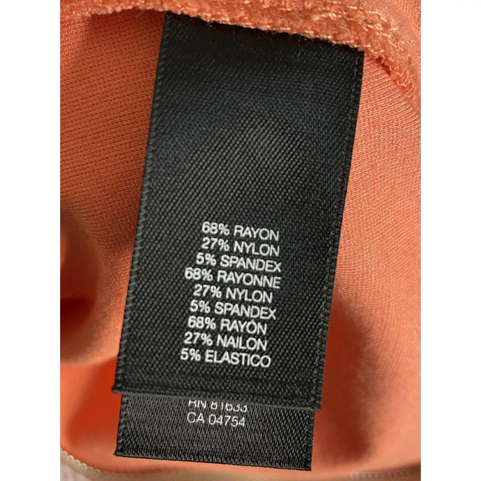 Kenneth Cole Coral Sleeveless Full Zip Bodycon Dress Size 8 - Image 5