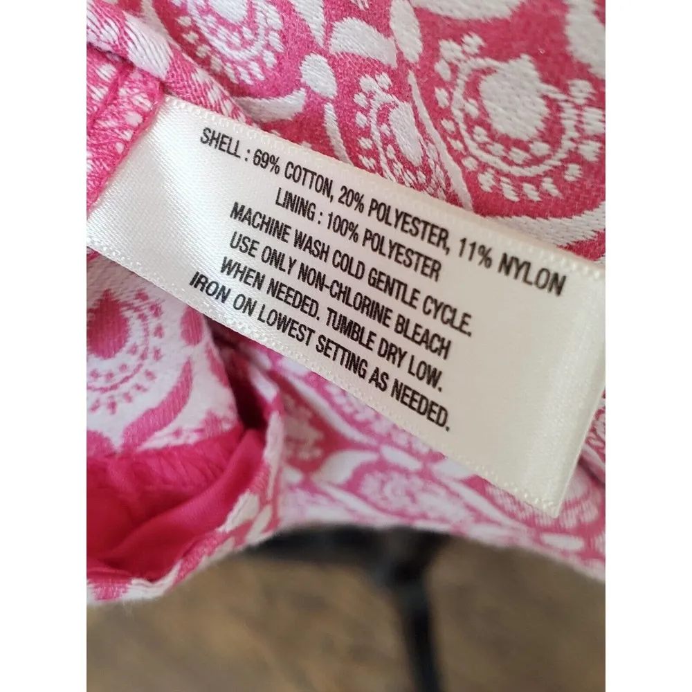 I Heart Ronson Women's Pink Cotton Scoop Neck Sleeveless Knee Length Dress XS - Image 9