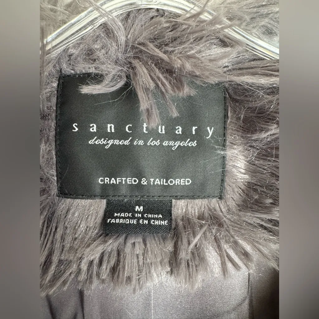 Sanctuary Dark Gray Fluffy MobWife  Jacket - Image 5