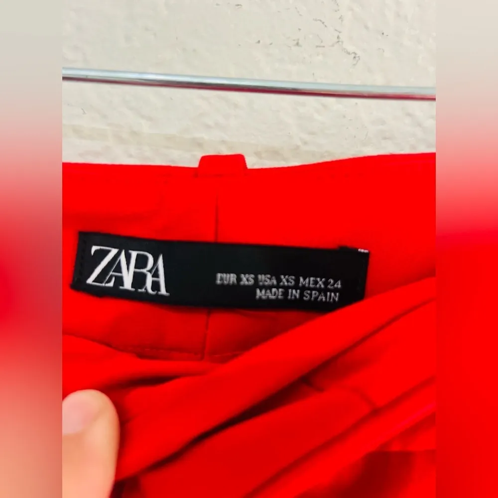Zara trousers size XS New red color - Image 4