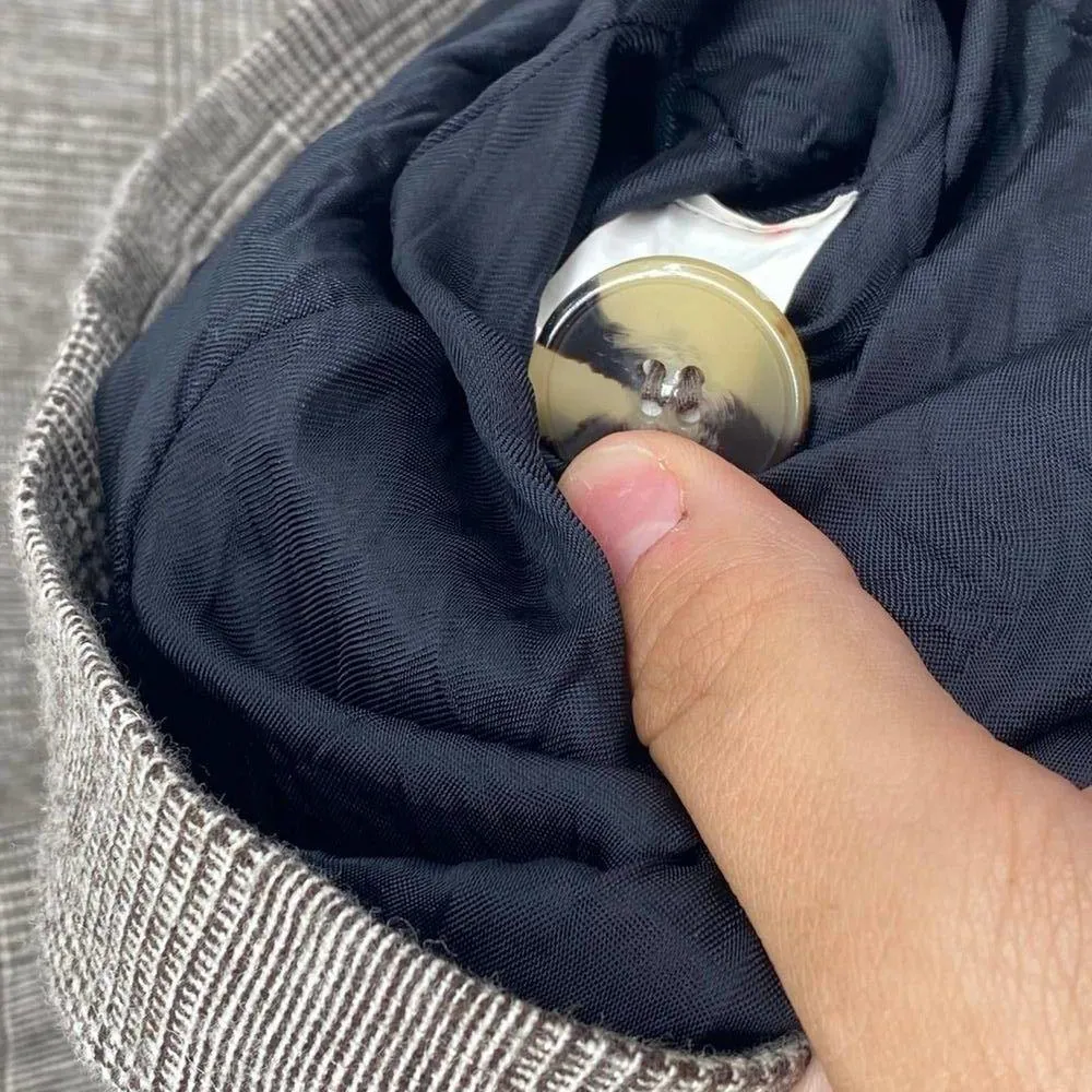 ZARA WOMAN Plaid Blazer Business Caual Double Breasted Coat Sz M - Image 8