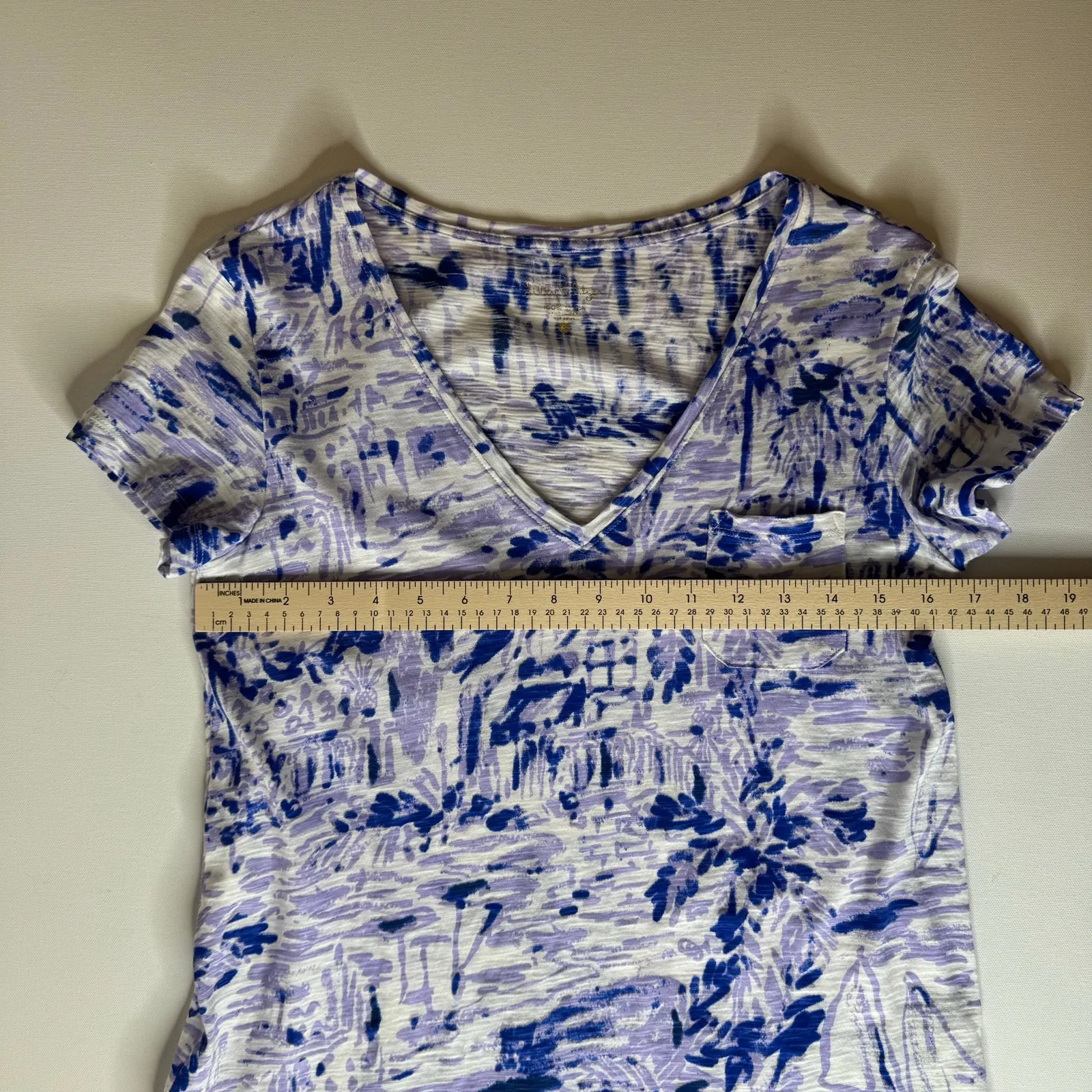 Lilly Pulitzer Meredith Short Sleeve Tee in Lilac Verbena‎ Rock the Dock Sz XS - Image 10