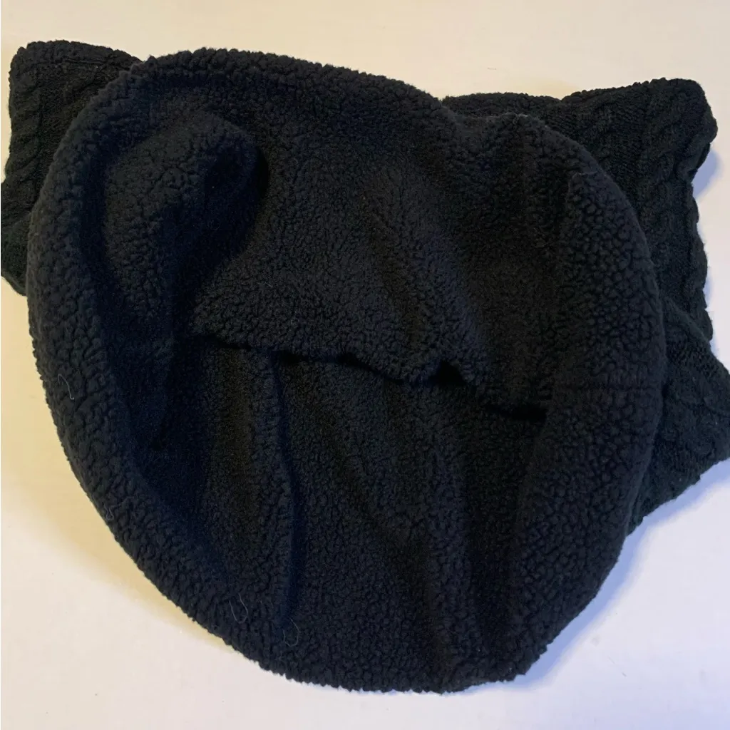 Black Cowl Neck Scarf/Warmer - Image 5