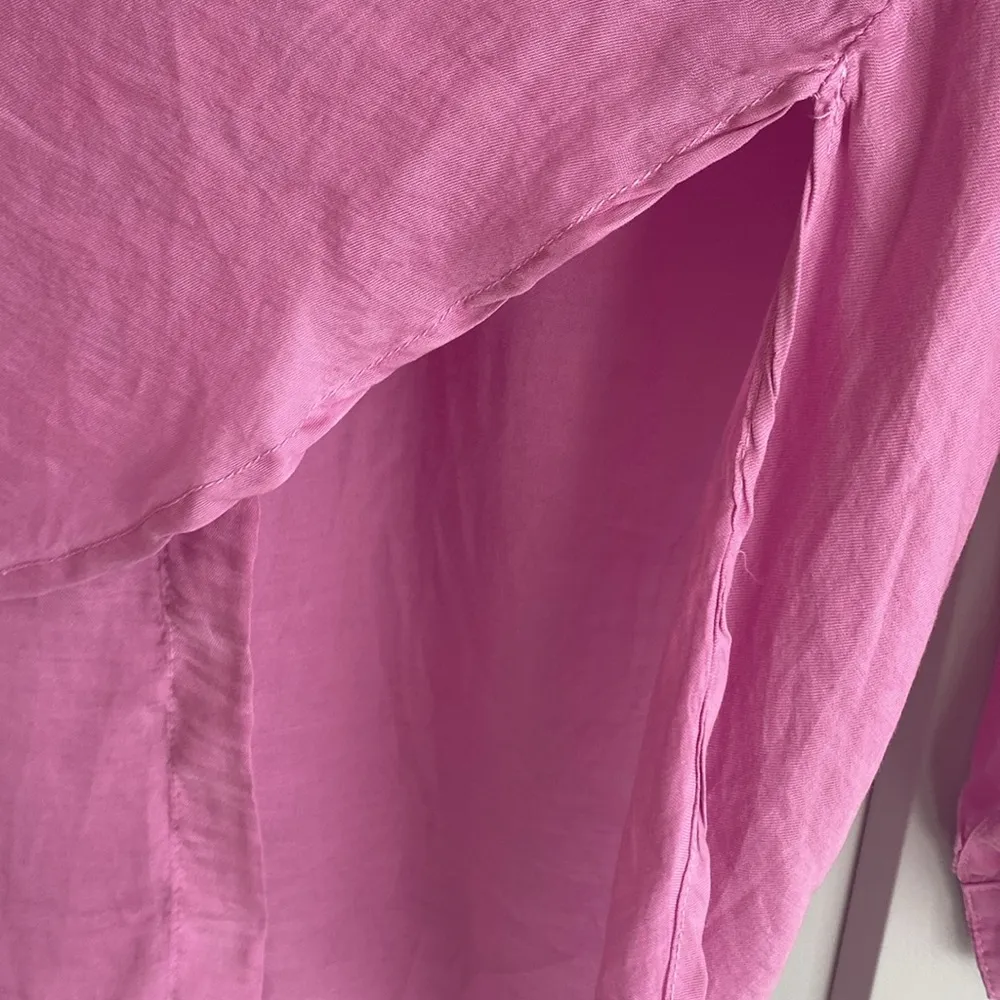 Bella Dahl Flowy Purple Beach Button down Shirt sz XS - Image 6