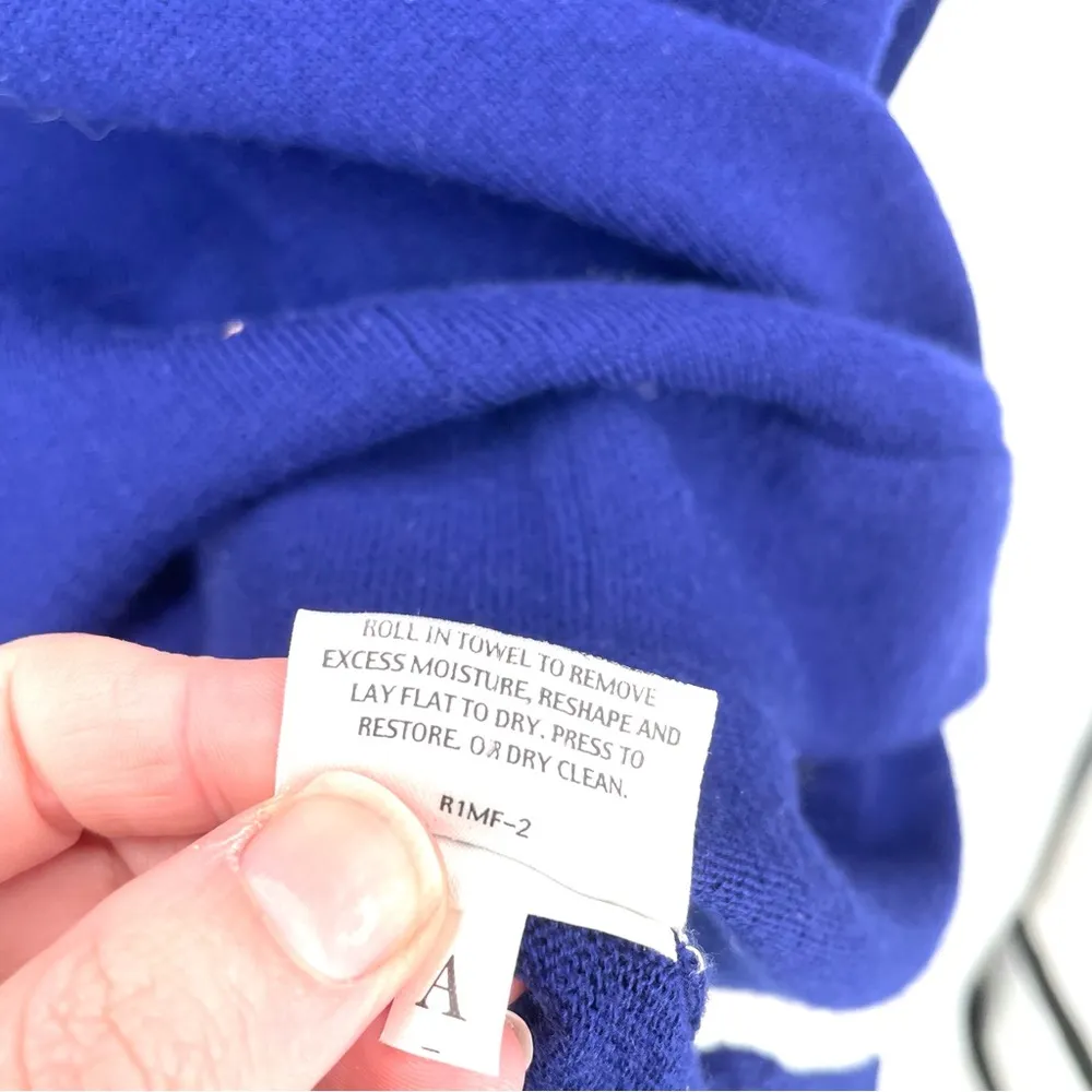 Eileen Fisher V Neck Merino Wool Boxy Sweater 3/4 Sleeve Dolman Tunic Shirt Top - Image 7