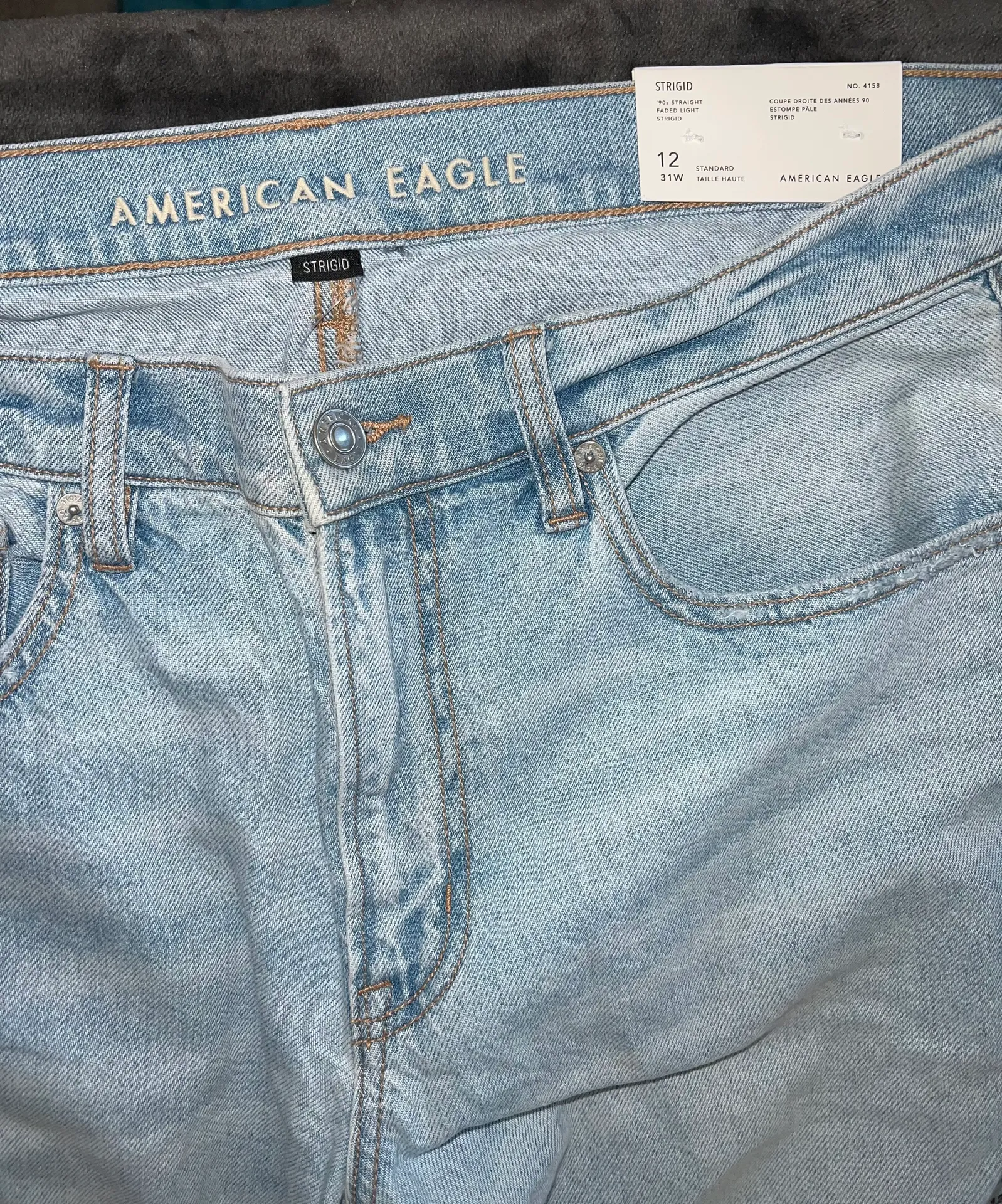90s Straight Strigid Jean in Faded Light - Image 5