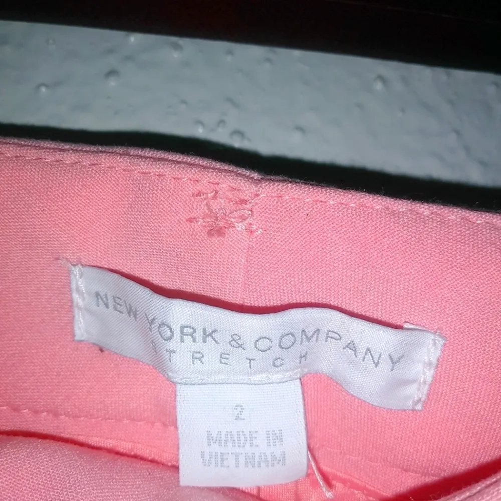 New York & Co. 2 Stretch Pink Rose Slacks Pants - Image 7