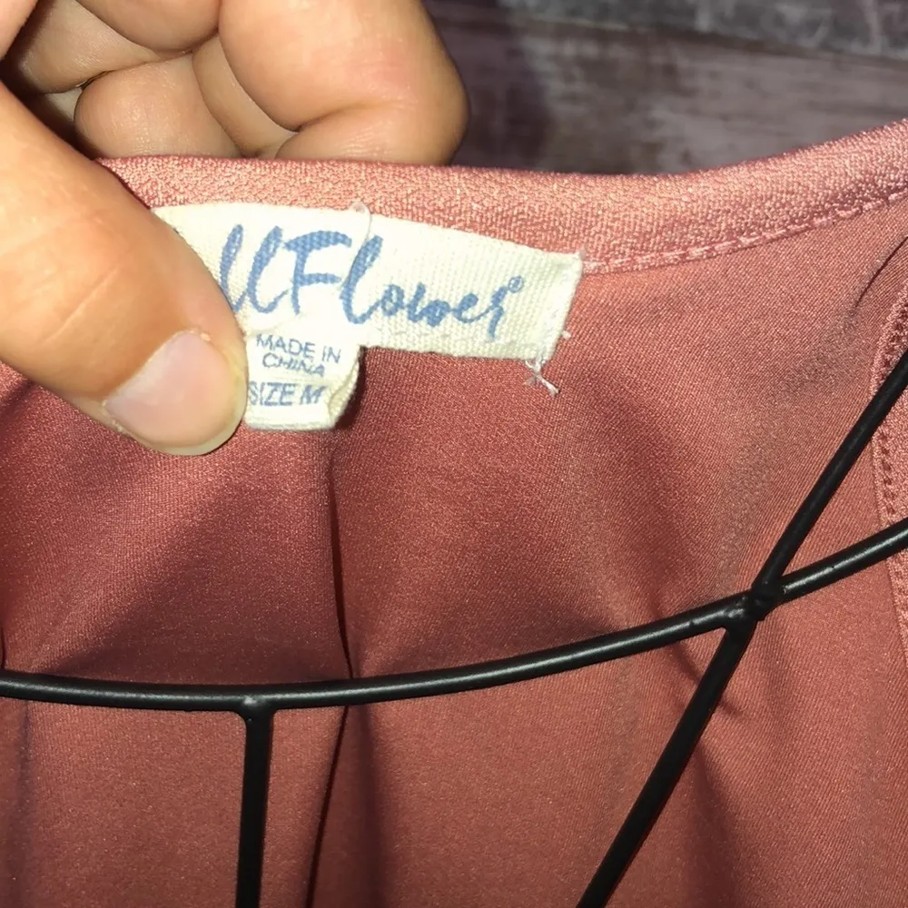 Wallflower peach dress summer dress flowy mini dress size medium halter dress​​​ - Image 4