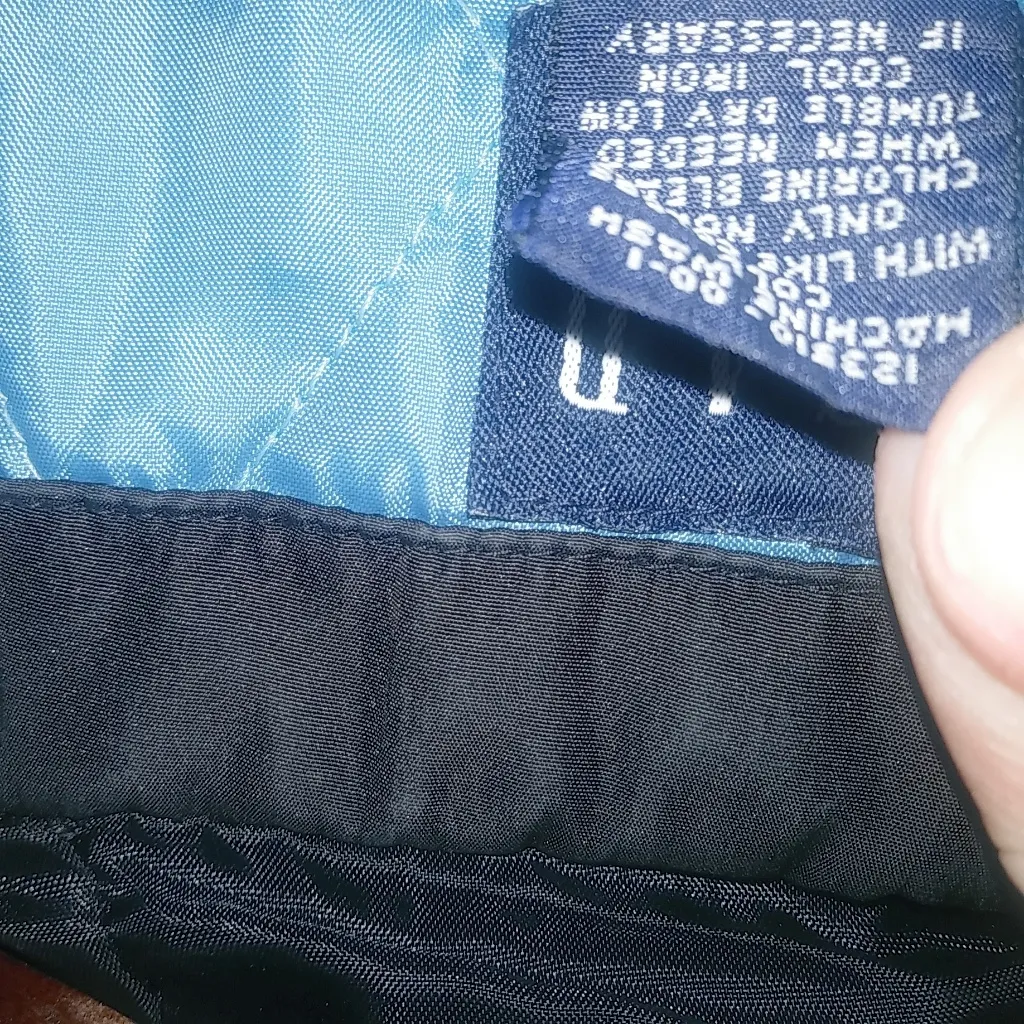 GAP Gorpcore XL Hoodie Zip Front Quilted Lining Windbreaker Jacket Black - Image 13