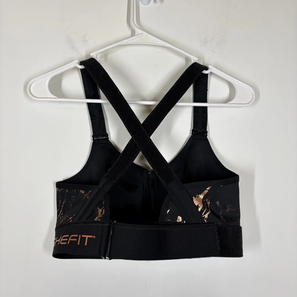 Shefit Flex Sports Bra Size Medium Black - Image 4