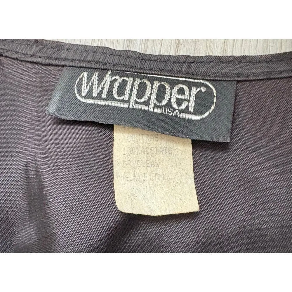 Wrapper | VINTAGE Women's Embroidered Vest Made in USA Style #58213 | Medium - Image 4