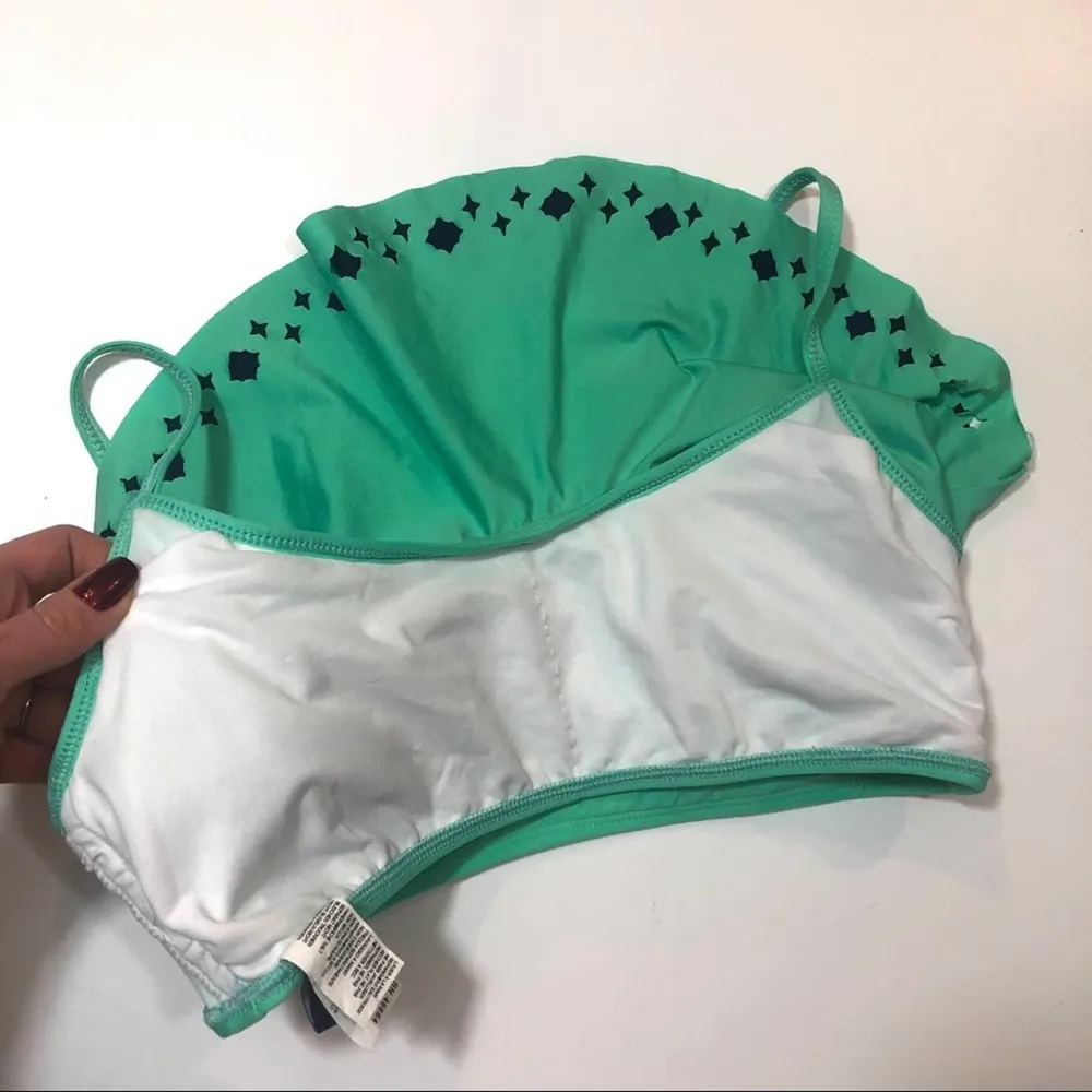 Splendid Sunblock Ruffle crop bikini swim top - Image 7