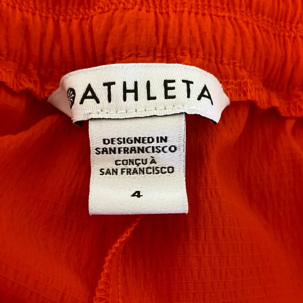 Athleta Trekkie Parachute Pants in "Vermil-lion Orange" Size 4 - Image 14