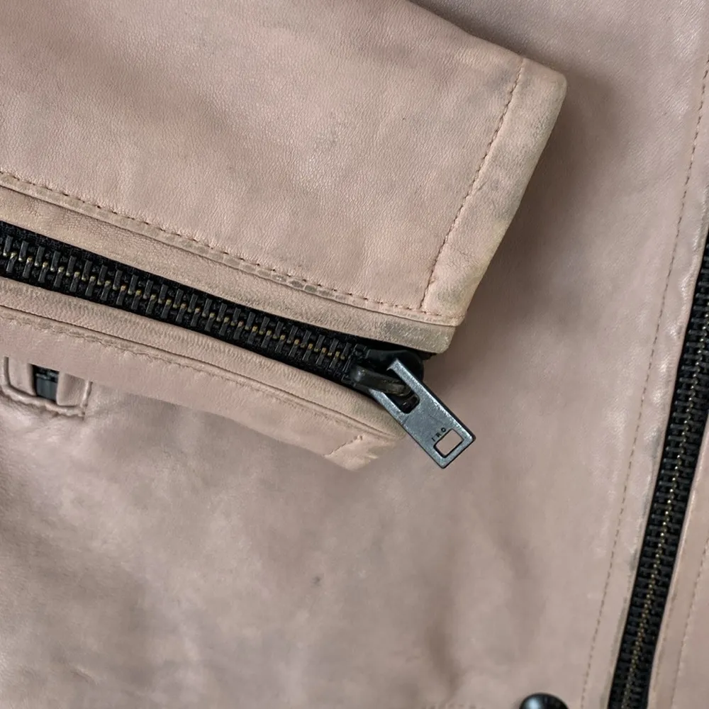 IRO Newhan leather motorcycle biker jacket 10 - Image 5