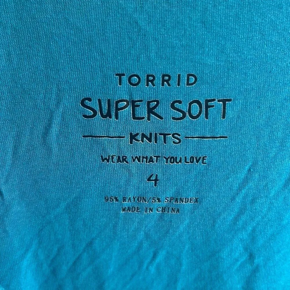 ✨Torrid Midi Jersey Teal Trapeze Sz 4X Dress✨ - Image 8