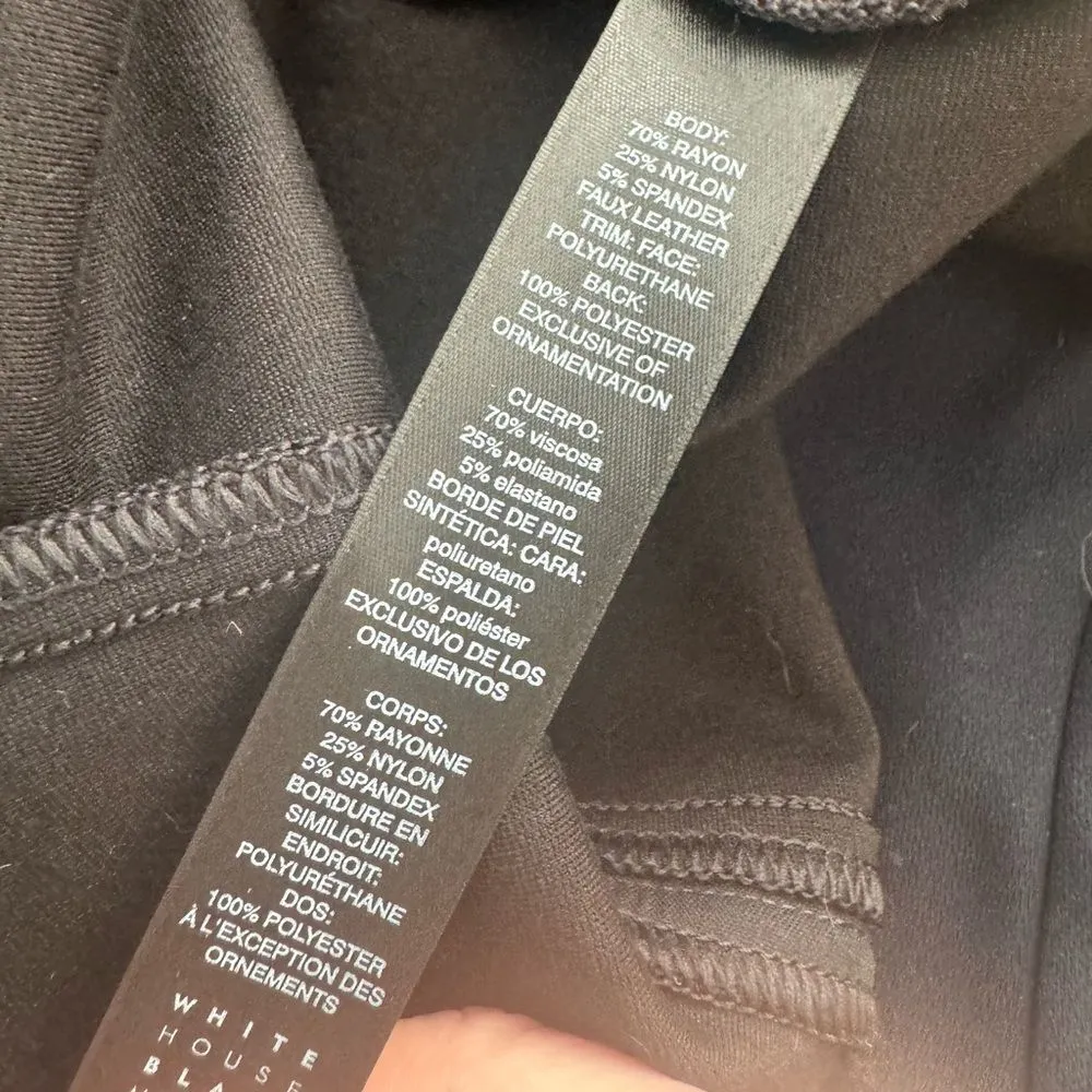 White House Black Market Size 4 Black One Button Military style Jacket Blazer - Image 5