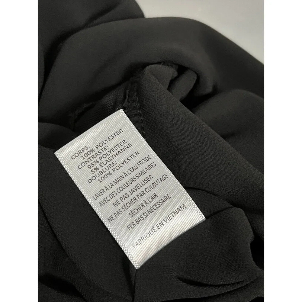 ASTR The Label Black Cowl Draped Neck Sleeveless Bodysuit Size Medium - Image 6