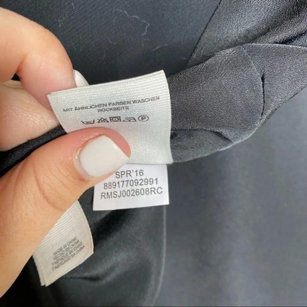 RACHEL Rachel Roy Black Mock Neck Moto Jacket Blazer Size 8 - Image 9