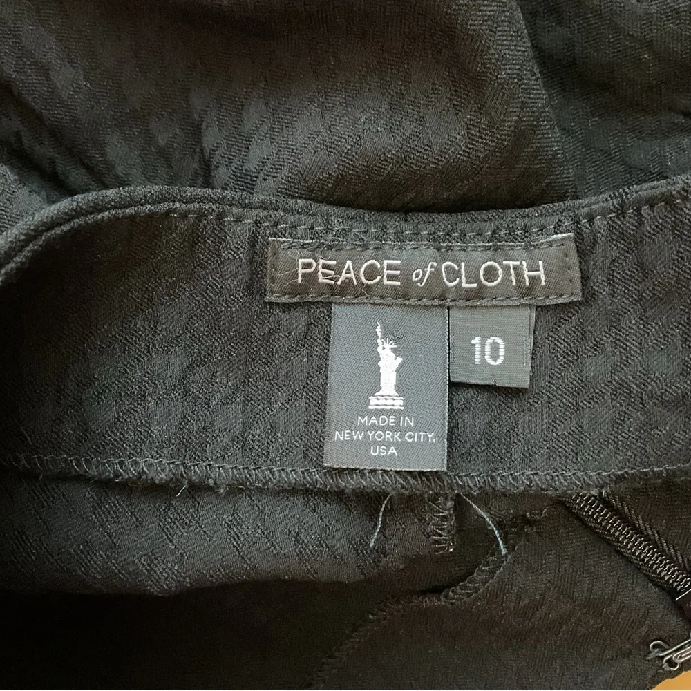 Peace Of Cloth Textured Zip Front Pants Size 10 - Image 8