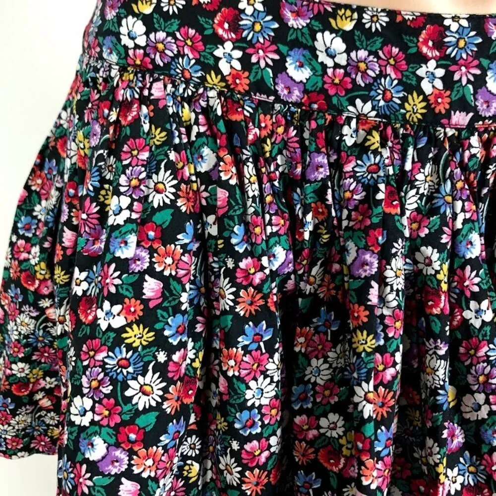 VTG Jack Wills vintage floral print  flare 100% cotton mini skirt - Image 2