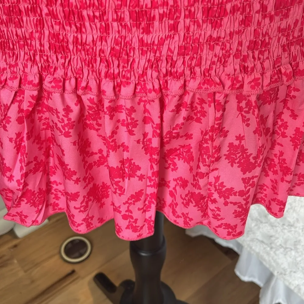 Tube Dress Tiered Form Fitting Pink Floral Size undefined - Image 6