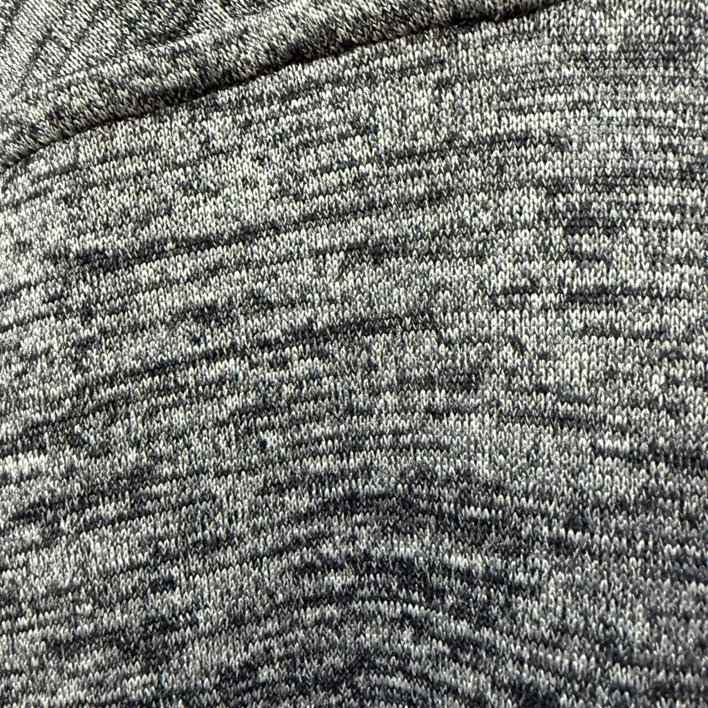 Athleta Open Front Knit Cardigan Shrug Sweater Black Gray White EUC Size Medium - Image 6