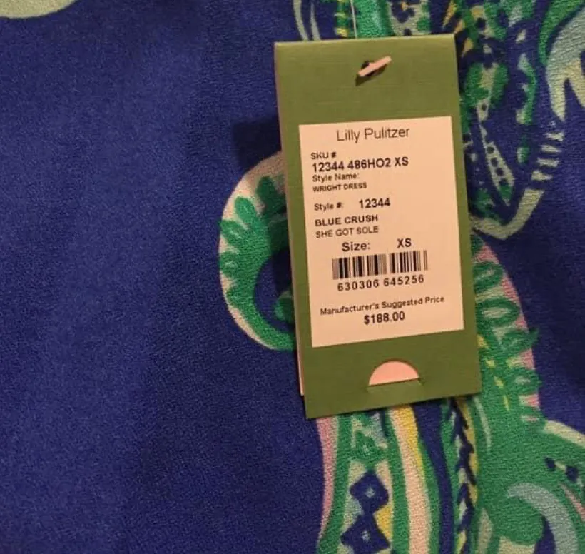 Lilly Pulitzer Ocean Themed Flows Dress - Image 4