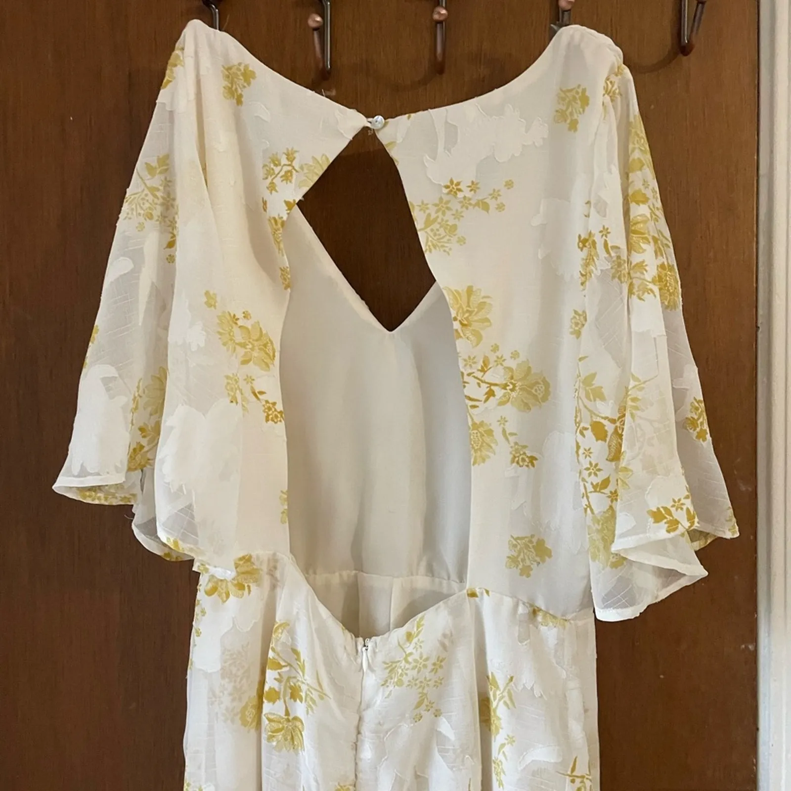 Luna White and Yellow Floral Print Maxi Romper - Image 6