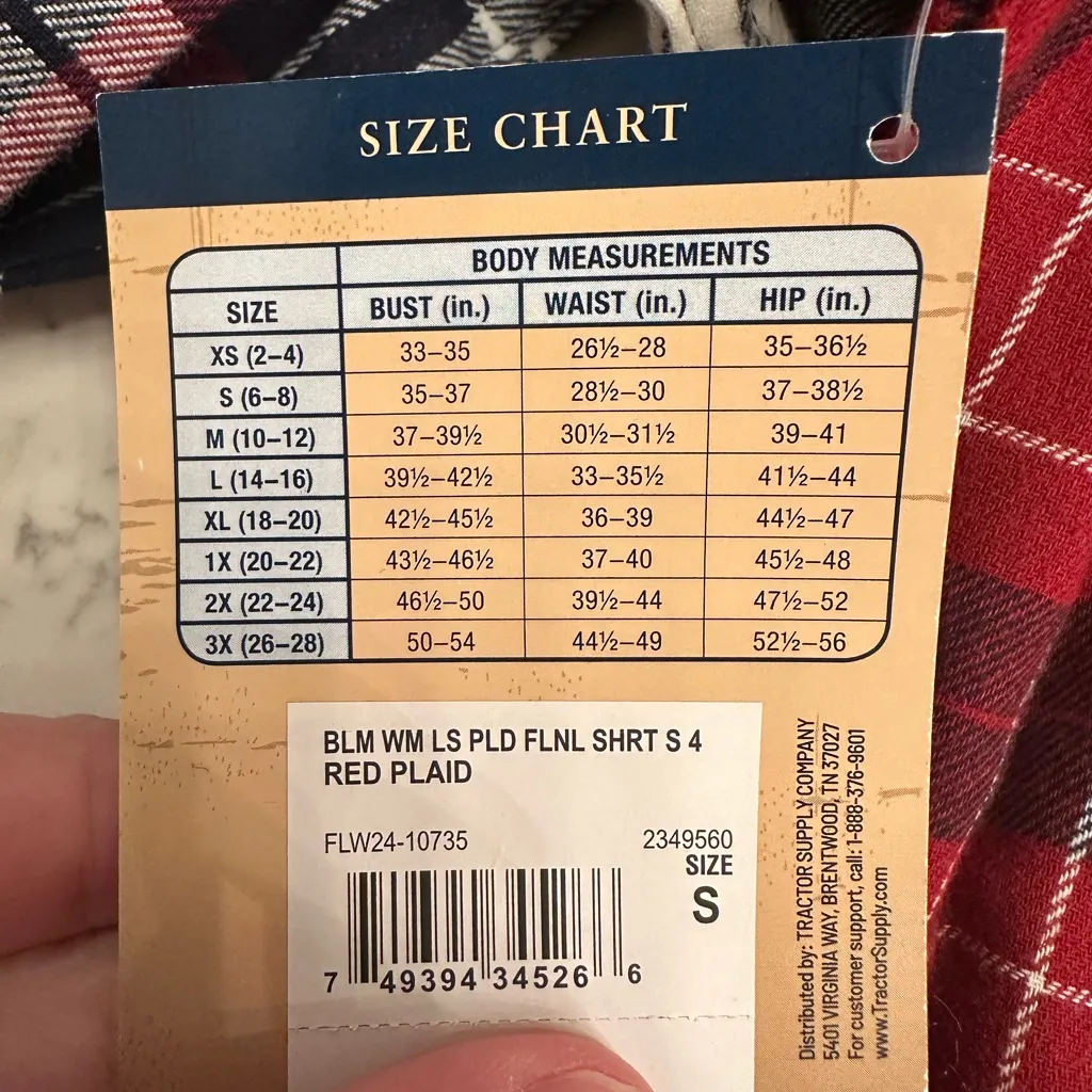 Blue Mountain Women's Flannel Shirts Size S Long Sleeve Button Down Lot Of 2 New - Image 7