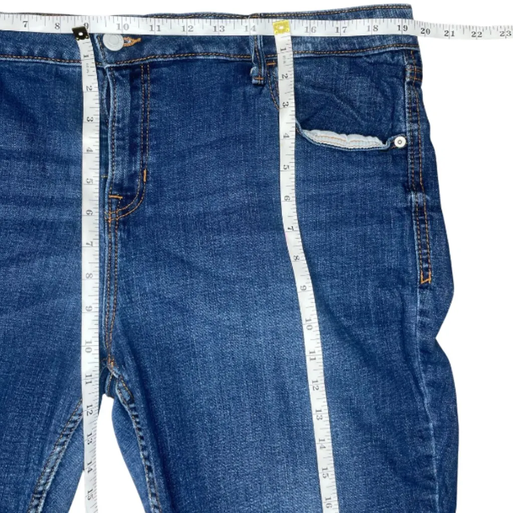 Rockstar Distressed Whiskering Super Skinny Plus Size Jeans 18 Casual - Image 5