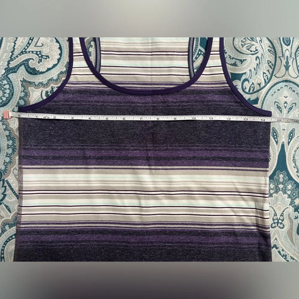 Lululemon Refresh Racer Tank Osaka Stripe Heathered Black Grape / Going Grape 8 - Image 10