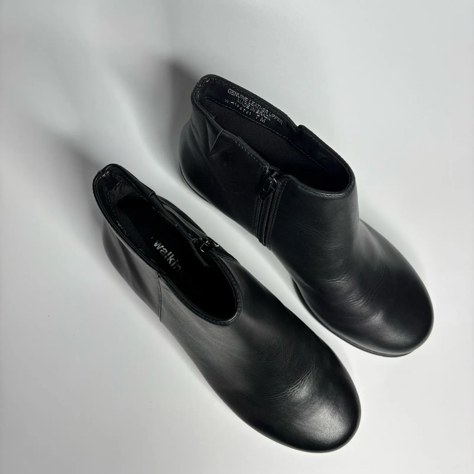 Walking Cradles Lewis Nappa Leather Boots in Black Size 7 - Image 6