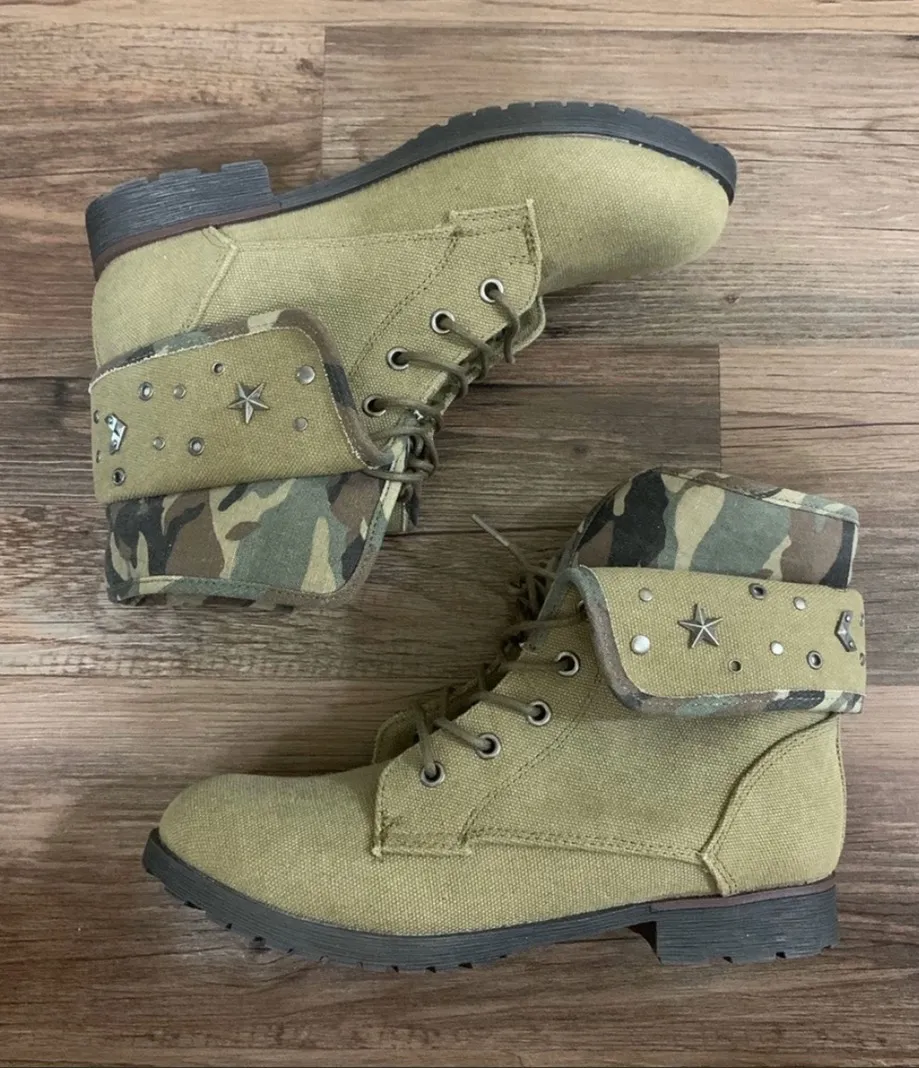 ZIGI Rock & Candy Green Spraypaint Boots-9.5 - Image 5