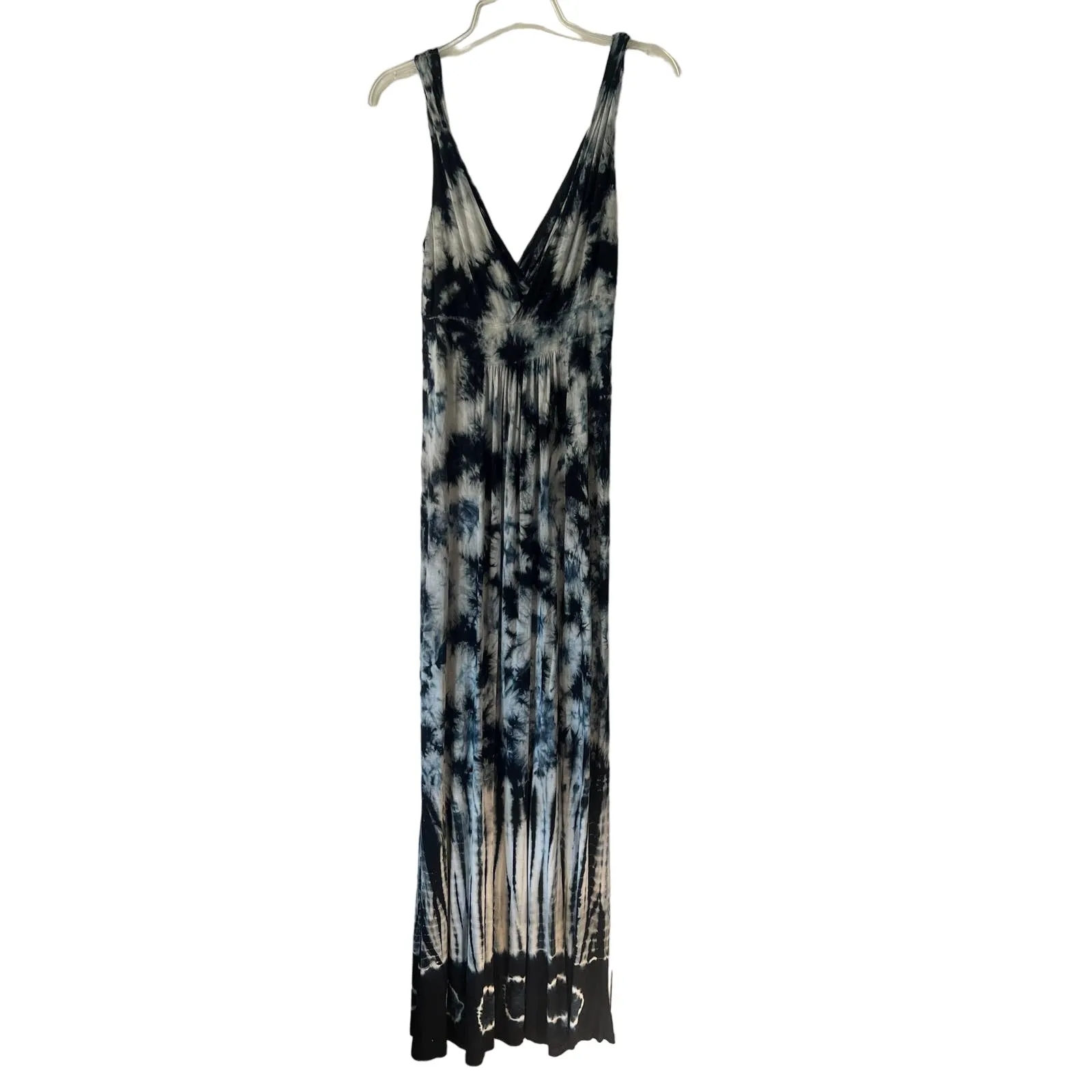Romeo & Juliet Couture Tie-Dye Blue Sleeveless Maxi Dress Size Small - Image 8