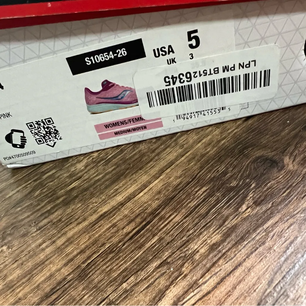 Saucony Guide 14 Pink Rose Running Shoes Women’s Size 5 NIB - Image 2