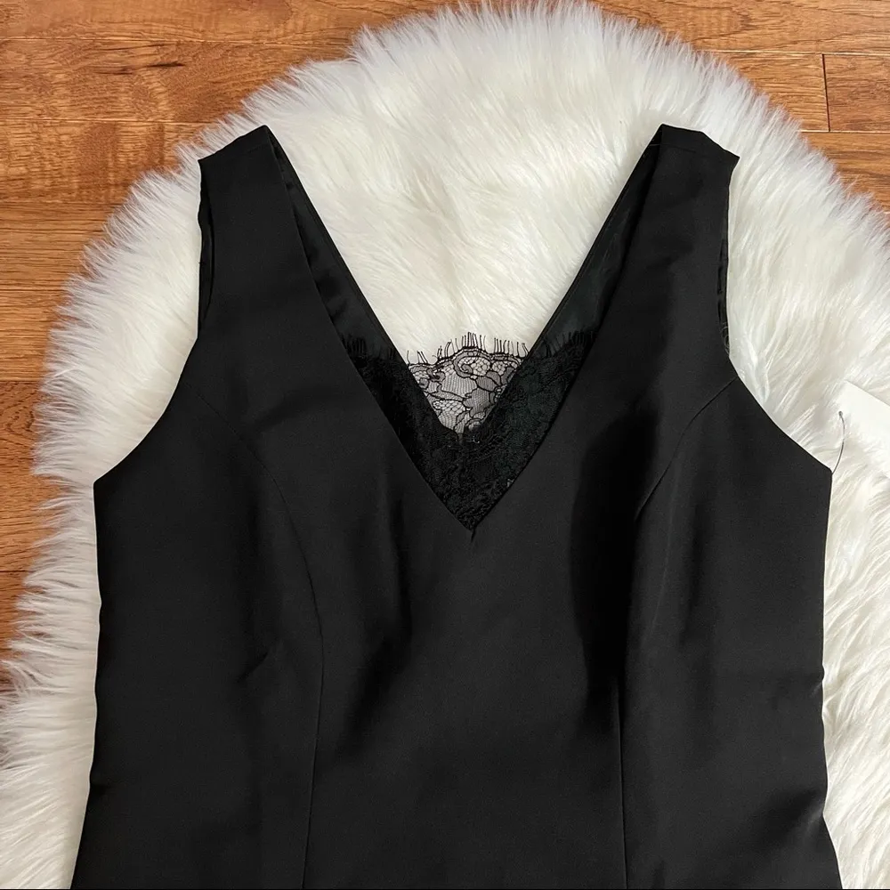 Bar III Black Lace Trim Mini Dress - Image 7