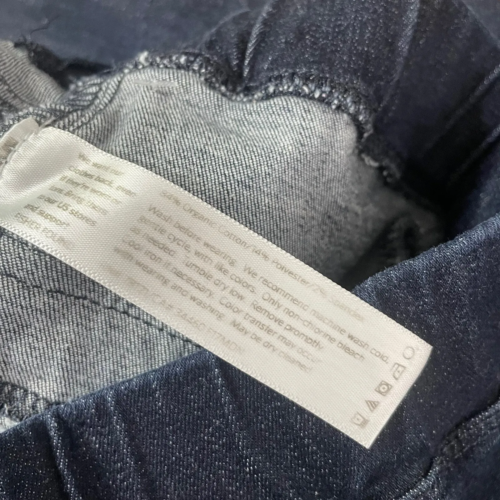 Eileen Fisher  Dark Wash Pull On Denim Jeans Elastic Waist Size 2X - Image 8