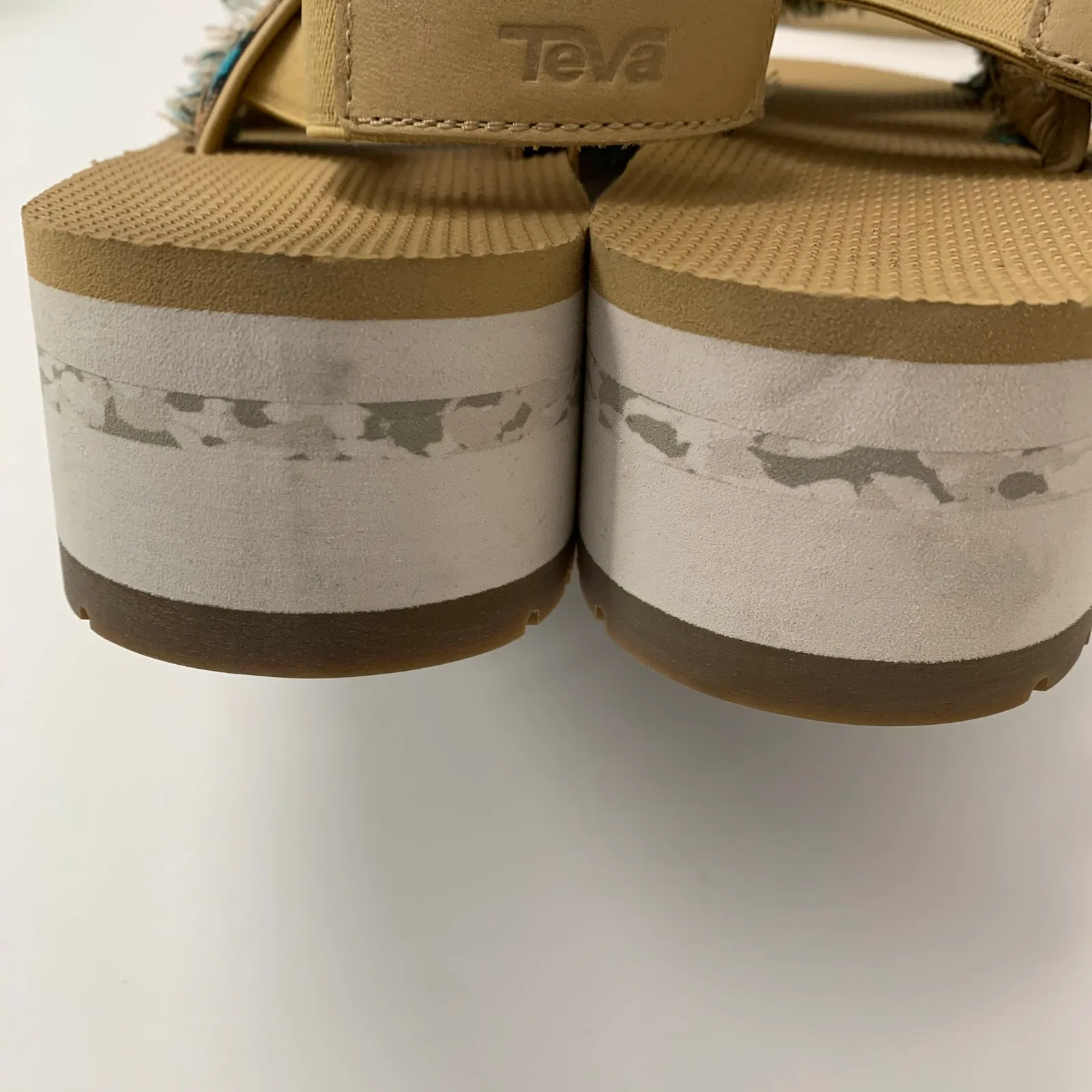 TEVA Flatform Ceres Embroidery-fringe Platform Sandals Size 8 - Image 6