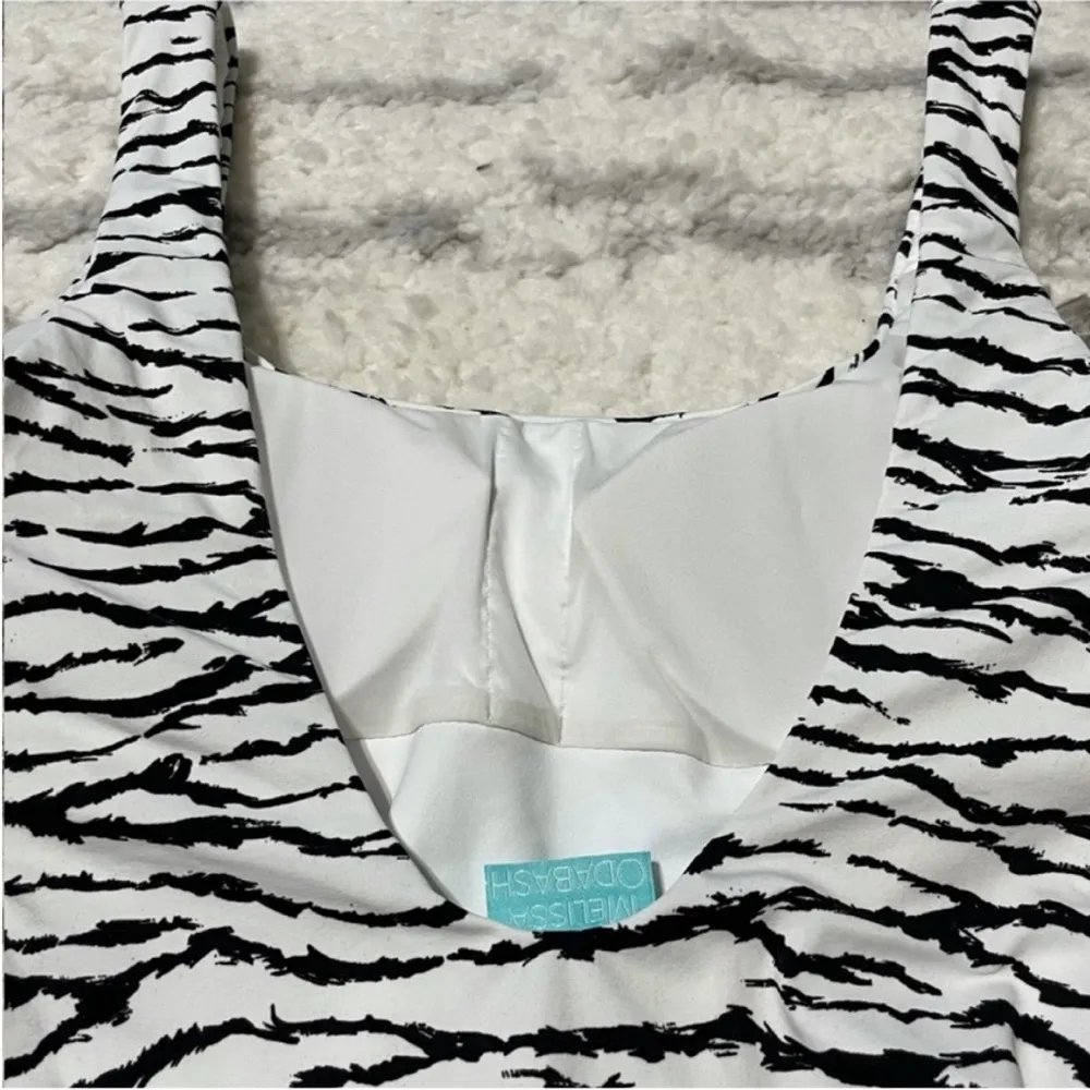 Melissa Odabash Croatia Tiger Print Swimsuit One Piece Black Size 4 - Image 8