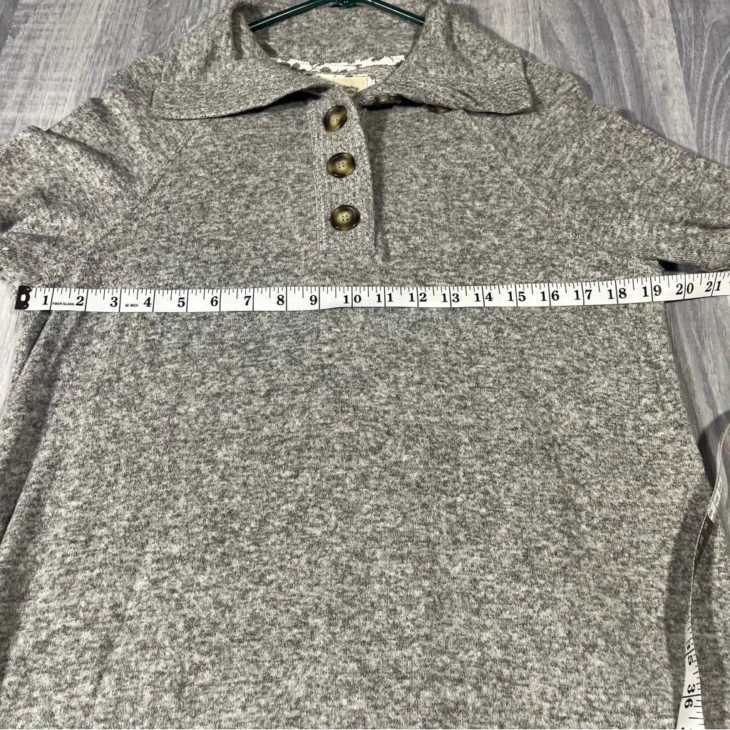 Saturday Sunday By Anthropologie Grey Long Sleeve Sweater; Small Women’s - Image 2