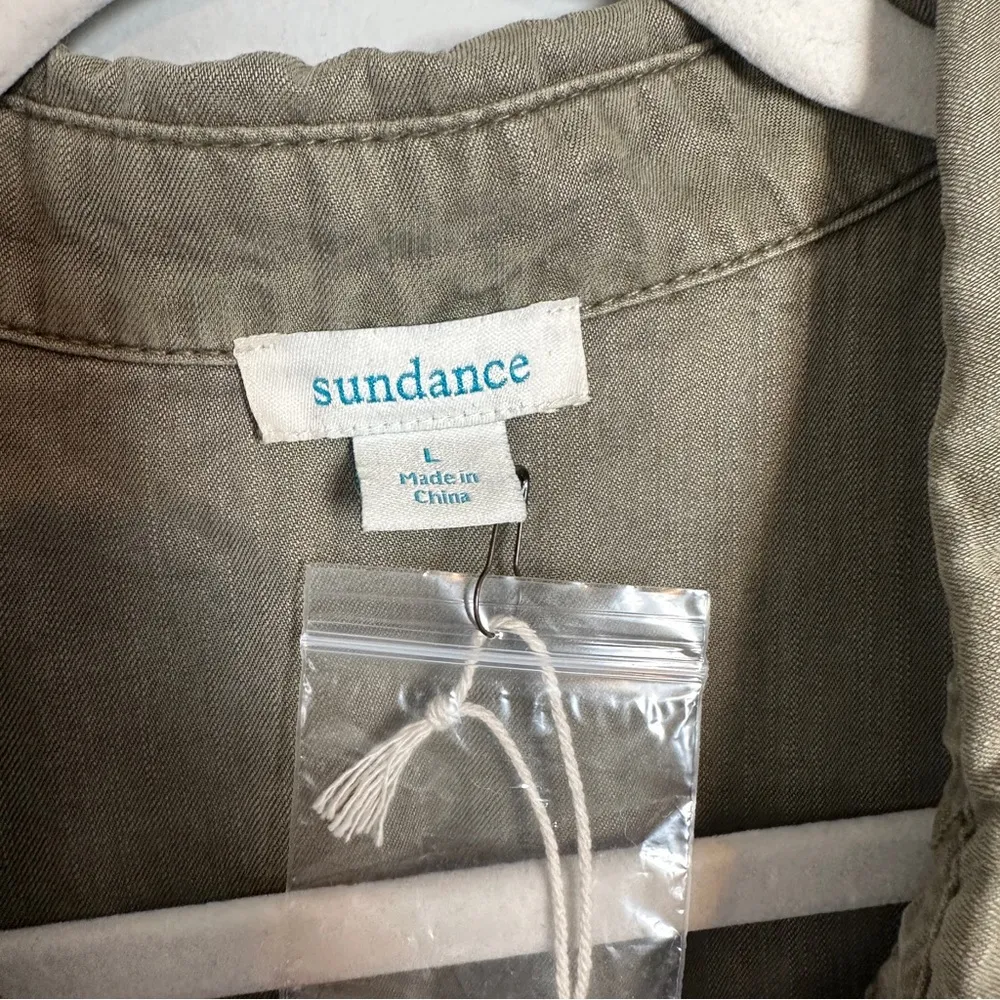 Sundance Wayside Vintage Wash Cargo Jumpsuit Olive Green Large NEW - Image 6